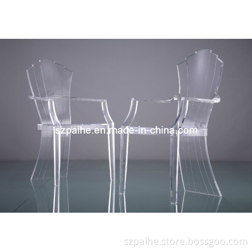 Acrylic Chair with Armrest (CY069)